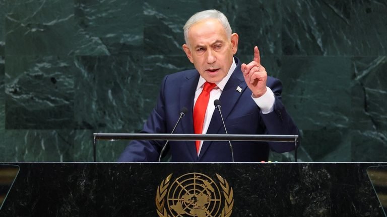 Netanyahu Defends Israel’s Military Actions as Dozens of UN Delegates Walk Out