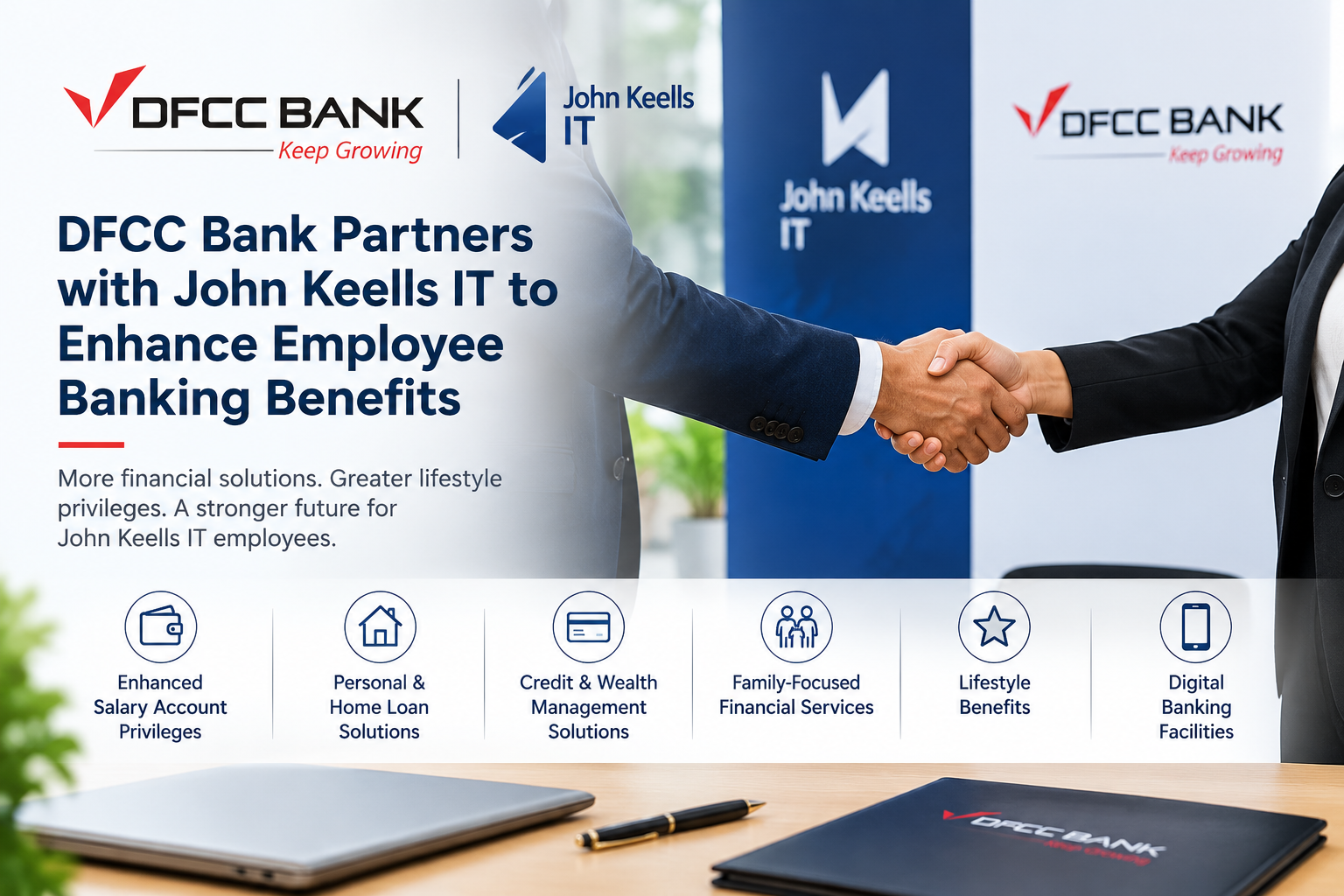 DFCC Bank Partners with John Keells IT to Enhance Employee Banking Benefits