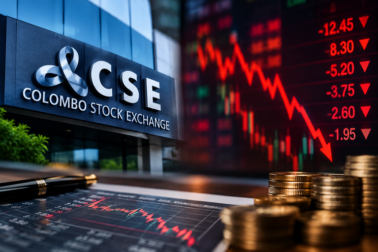 CSE Closes in Red as Hemas, LOLC Holdings and Cargills Weigh on Market Sentiment