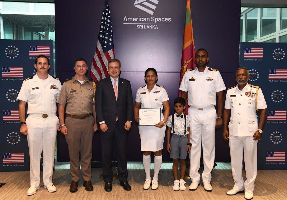 Sri Lanka Navy Officer Honoured for Near-Perfect GPA and Awards at US Naval Postgraduate School